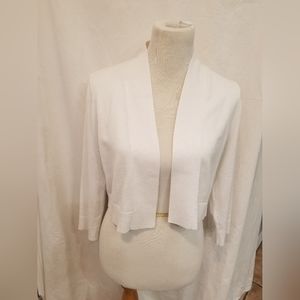 Calvin Klein white cotton cardigan size large
